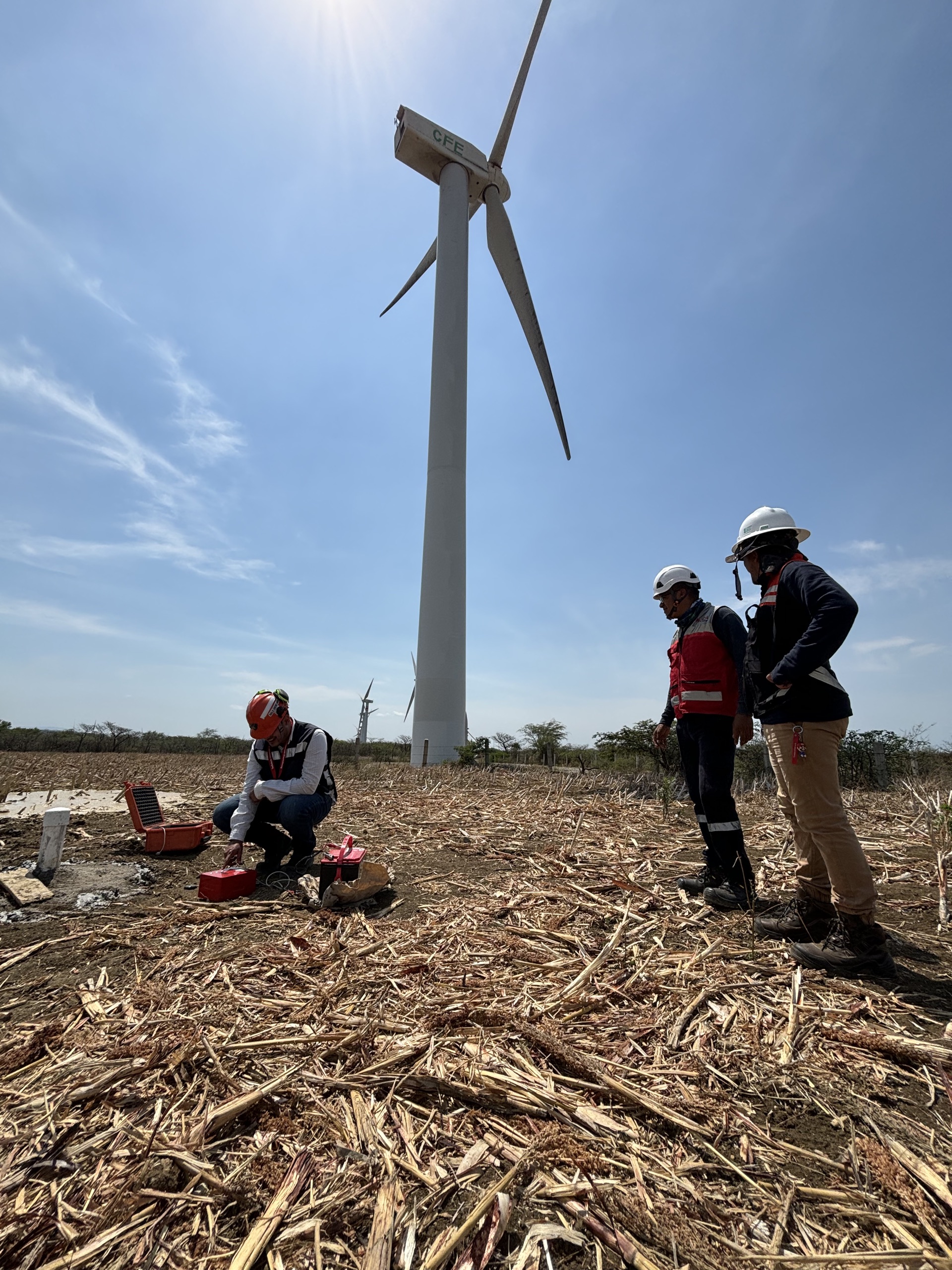 Terratec equipo trabajando en campo